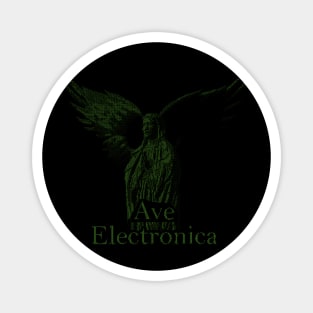 ASCii Sancta Maria - Ave Electronica (Green) Magnet